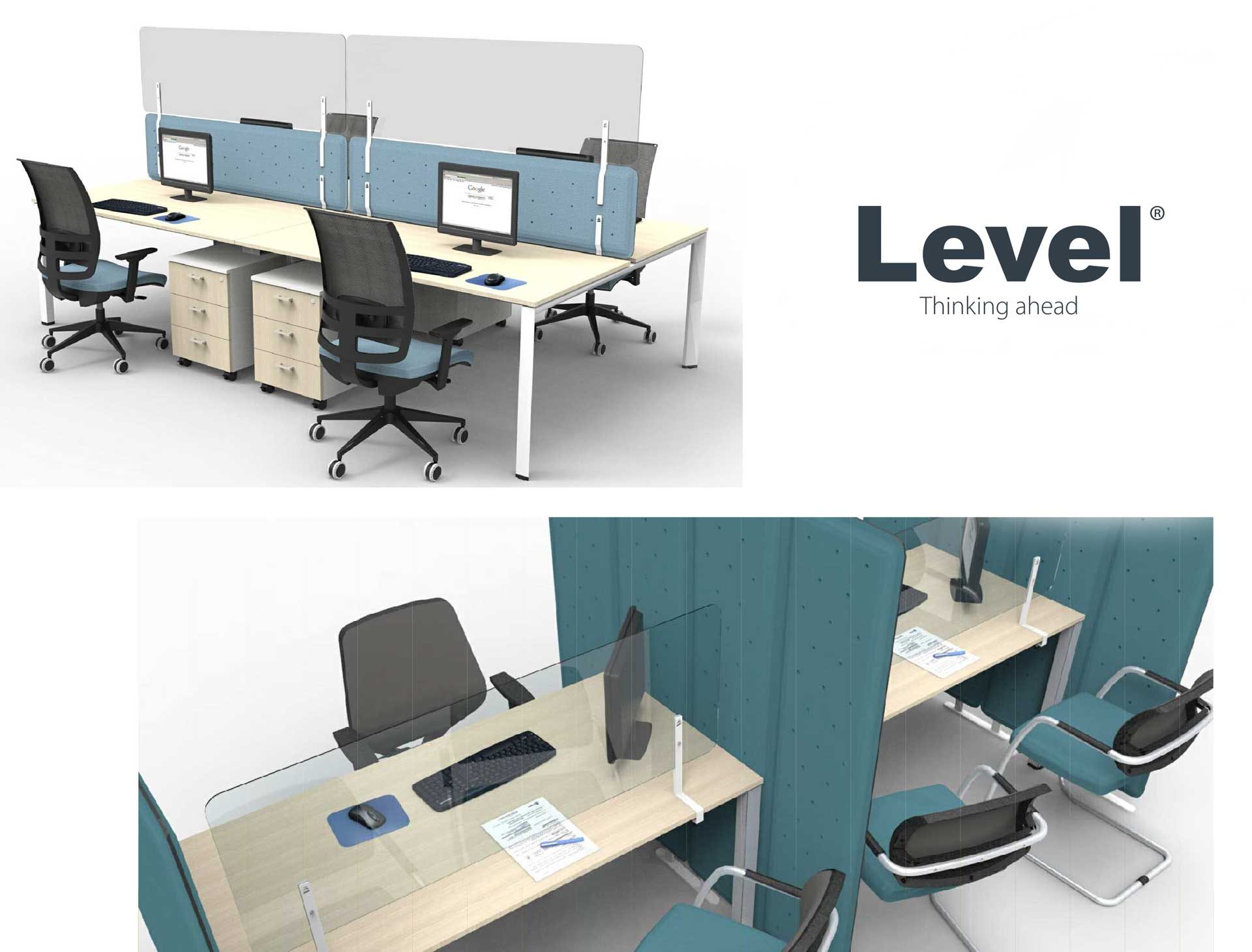 Riflesso-screen-di-separazione-ufficio-Level-Office-Landscape